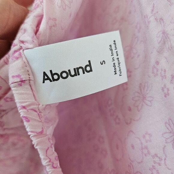 Abound Dress Halter Tie Pink Floral Print Mini Casual Summer Vacation Cute - Picture 7 of 10